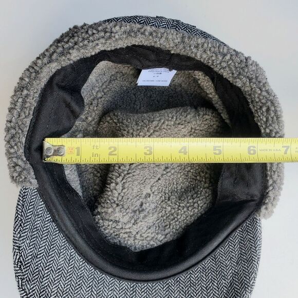 Outdoor Research Trapper Hat Size Small w/ Ear Flaps Wool Blend Herringbone - Picture 9 of 11